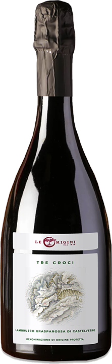 Lambrusco Grasparossa di Castelvetro "Tre Croci" Dry Metodo Classico 25